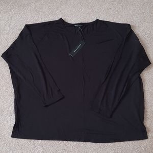 NWT.  View by Walter Baker Black Long Sleeve Top